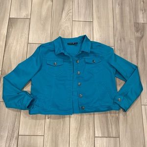 Susan Graver Jean jacket size L